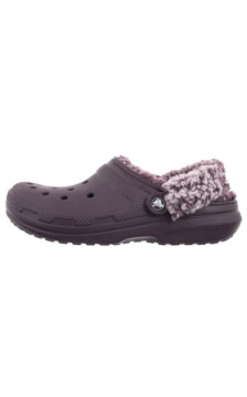 Crocs Classic Fleece Lined Clog Plush Plum 211396-5CQ (CR404-a) Women's Shoes/Flip Flops