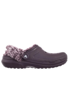 Crocs Classic Fleece Lined Clog Plush Plum 211396-5CQ (CR404-a) Women's Shoes/Flip Flops