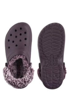 Crocs Classic Fleece Lined Clog Plush Plum 211396-5CQ (CR404-a) Moteriški batai/šlepetės