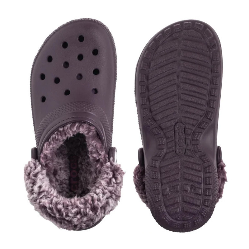 Crocs Classic Fleece Lined Clog Plush Plum 211396-5CQ (CR404-a) Sieviešu apavi/Flip Flops