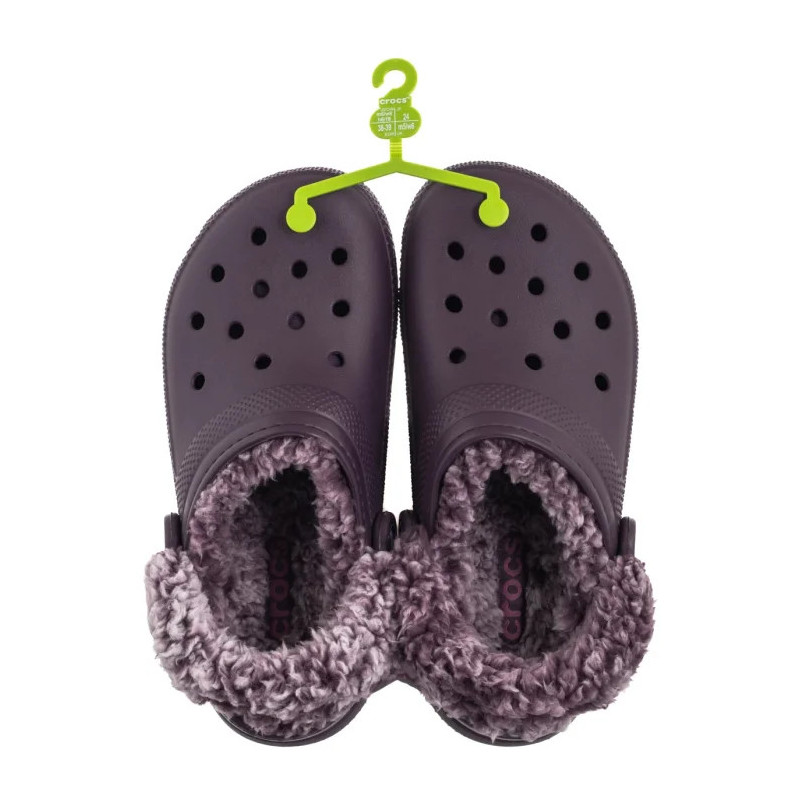 Crocs Classic Fleece Lined Clog Plush Plum 211396-5CQ (CR404-a) Sieviešu apavi/Flip Flops