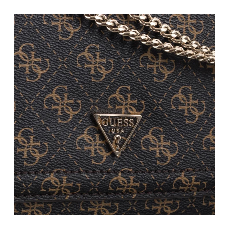Guess Noelle II Cnvrtble XBody Flap HWQG96 72210 Brown Logo (GU831-a) handbag