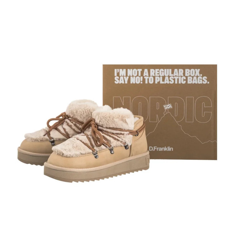 D.Franklin Nordic Trk Fur Low Beige DFSH370011-BEIG (DF4-b) kurpes
