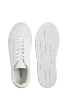 Calvin Klein Flatform Lace Up Lth Mg Triple Bright White YW0YW01928 0K4 (CK710-a) kurpes