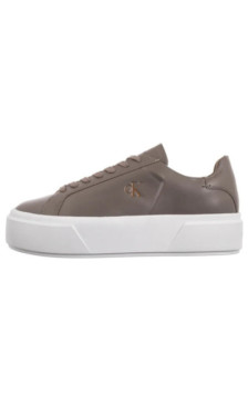 Calvin Klein Flatform Lace Up Lth Mg Desert Taupe/Bright White YW0YW01928 PBO (CK710-b) kurpes