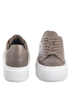 Calvin Klein Flatform Lace Up Lth Mg Desert Taupe/Bright White YW0YW01928 PBO (CK710-b) kurpes