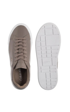 Calvin Klein Flatform Lace Up Lth Mg Desert Taupe/Bright White YW0YW01928 PBO (CK710-b) kurpes