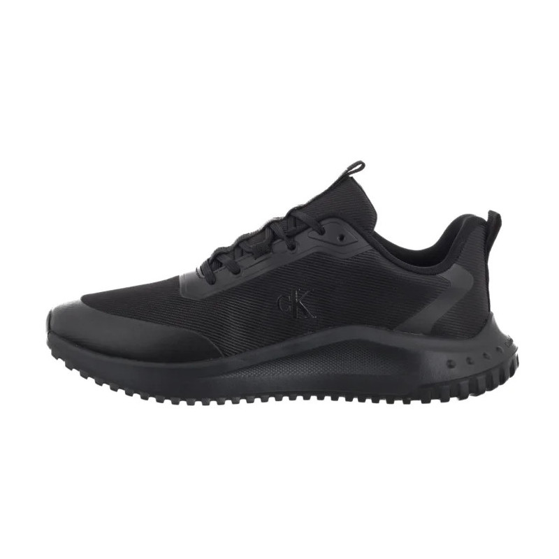 Calvin Klein Eva Runner Lace Up Mat Mix Triple Black YM0YM01442 0GJ (CK707-a) sportiniai bateliai