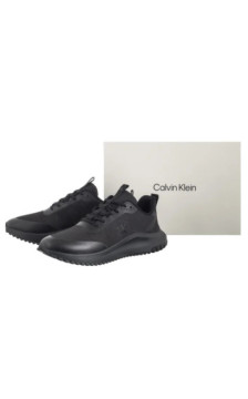 Calvin Klein Eva Runner Lace Up Mat Mix Triple Black YM0YM01442 0GJ (CK707-a) sportiniai bateliai
