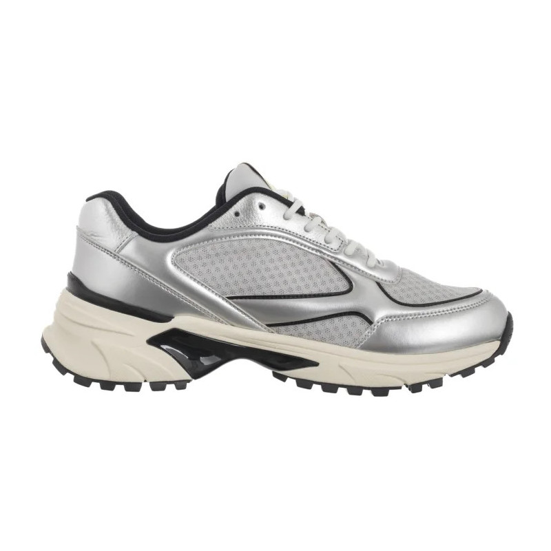 Calvin Klein Hike Runner Laceup Mesh Mix Met Silver/Black/Marshmallow YM0YM01402 0IX (CK708-a) sporta apavi
