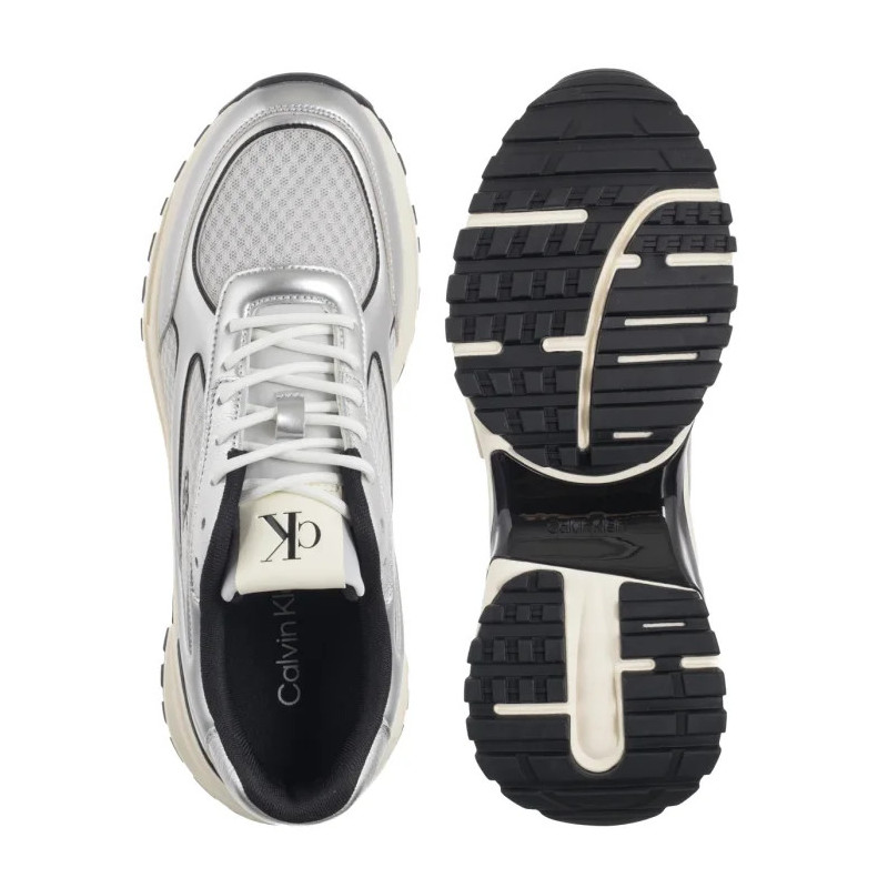Calvin Klein Hike Runner Laceup Mesh Mix Met Silver/Black/Marshmallow YM0YM01402 0IX (CK708-a) spordijalatsid