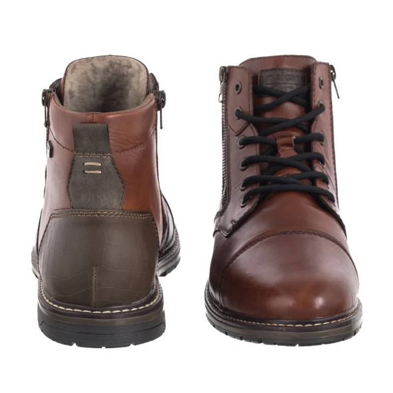 Rieker Brązowe 13704-24 Brown (RI345-a) saapad