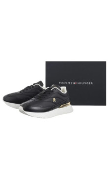 Tommy Hilfiger Chic Fashion Runner Black/Ecru FW0FW09033 0GM (TH1418-b) sporta apavi