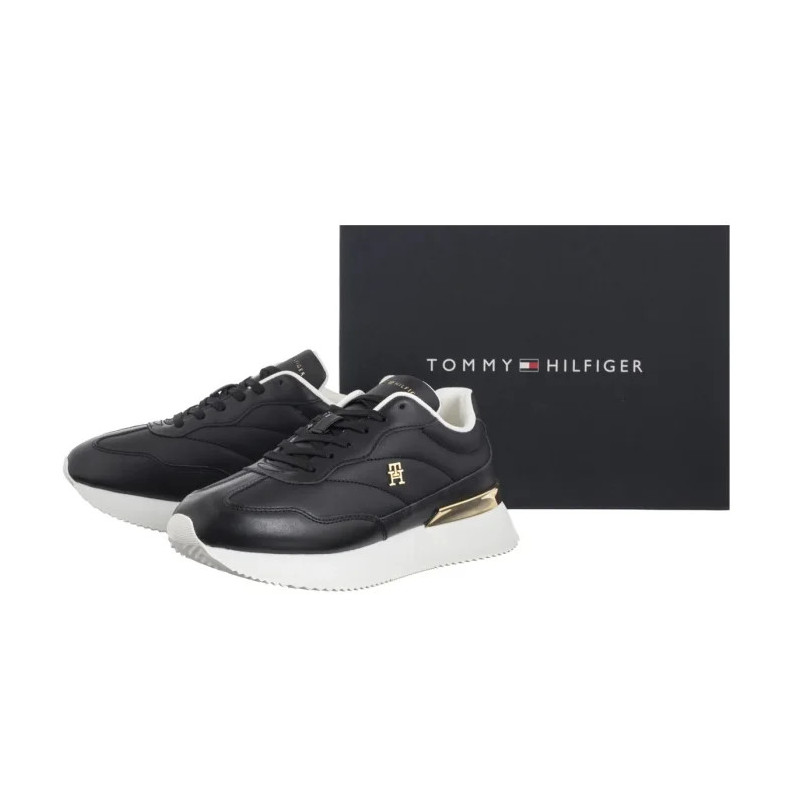 Tommy Hilfiger Chic Fashion Runner Black/Ecru FW0FW09033 0GM (TH1418-b) sporta apavi