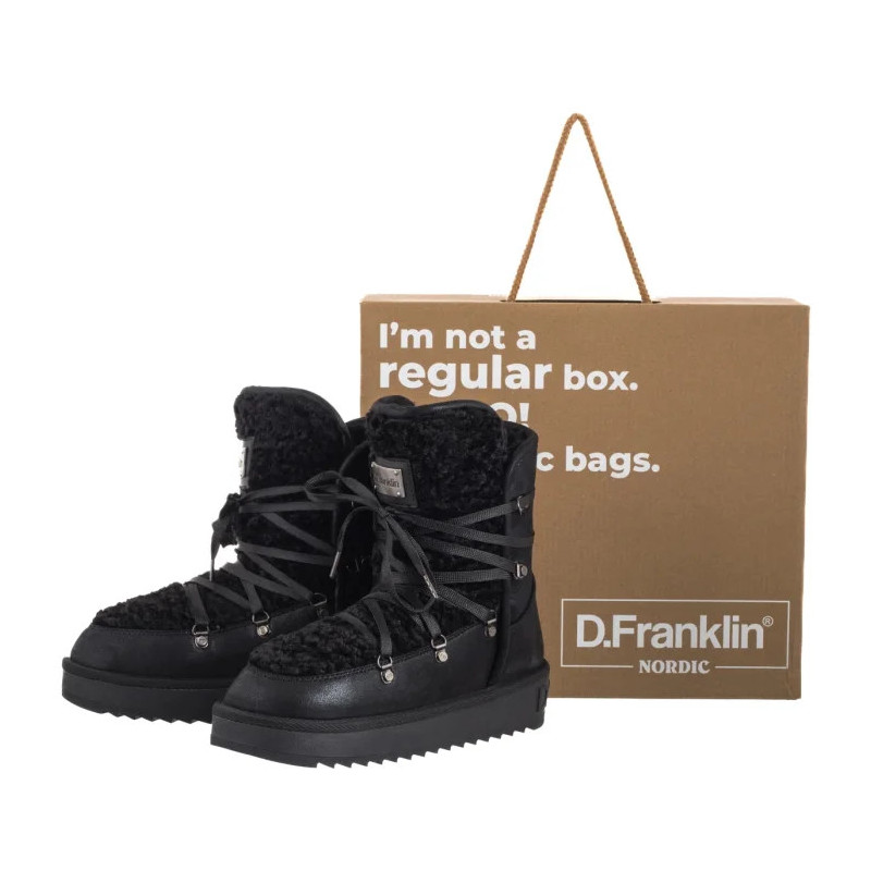 D.Franklin Nordic Fur Black DFSH370004-BLAC (DF6-b) kurpes