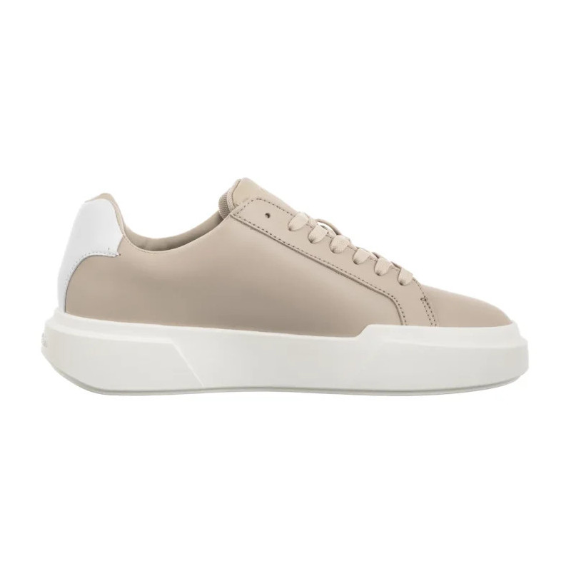 Calvin Klein Chunky Cupsole Laceup Lth Wn Stone Beige/Bright White YW0YW01947 ACE (CK688-b) sports Shoes