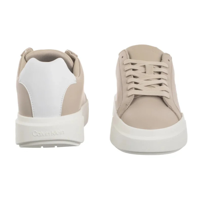 Calvin Klein Chunky Cupsole Laceup Lth Wn Stone Beige/Bright White YW0YW01947 ACE (CK688-b) sporta apavi