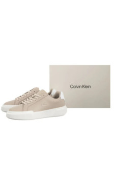 Calvin Klein Chunky Cupsole Laceup Lth Wn Stone Beige/Bright White YW0YW01947 ACE (CK688-b) sports Shoes