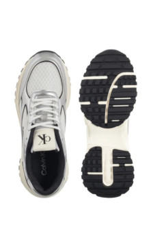 Calvin Klein Hike Runner Lace Up Mesh Mix Met Silver/Black/Bright White YW0YW02063 0IX (CK709-a) spordijalatsid