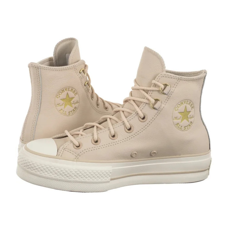 Converse CTAS Lift Hi Light Dune/Light Dune/Egret A14517C (CO820-a) shoes