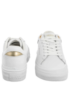 Tommy Hilfiger TH Foxing Platform Leather White FW0FW09018 YBS (TH1421-a) sporta apavi