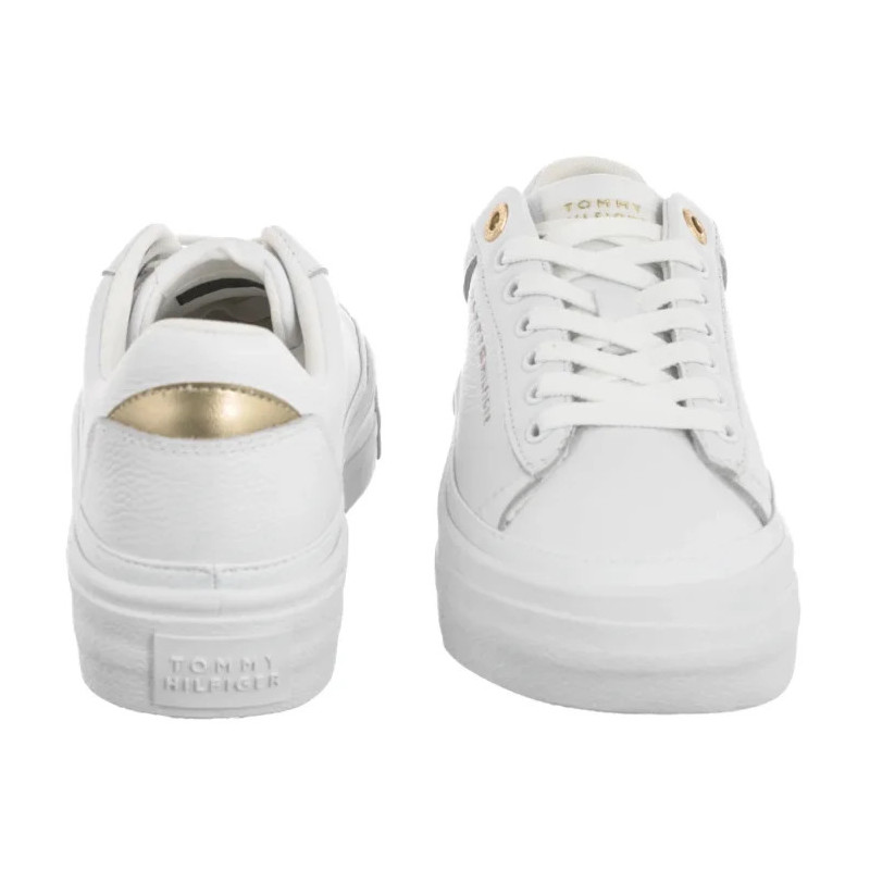 Tommy Hilfiger TH Foxing Platform Leather White FW0FW09018 YBS (TH1421-a) sporta apavi