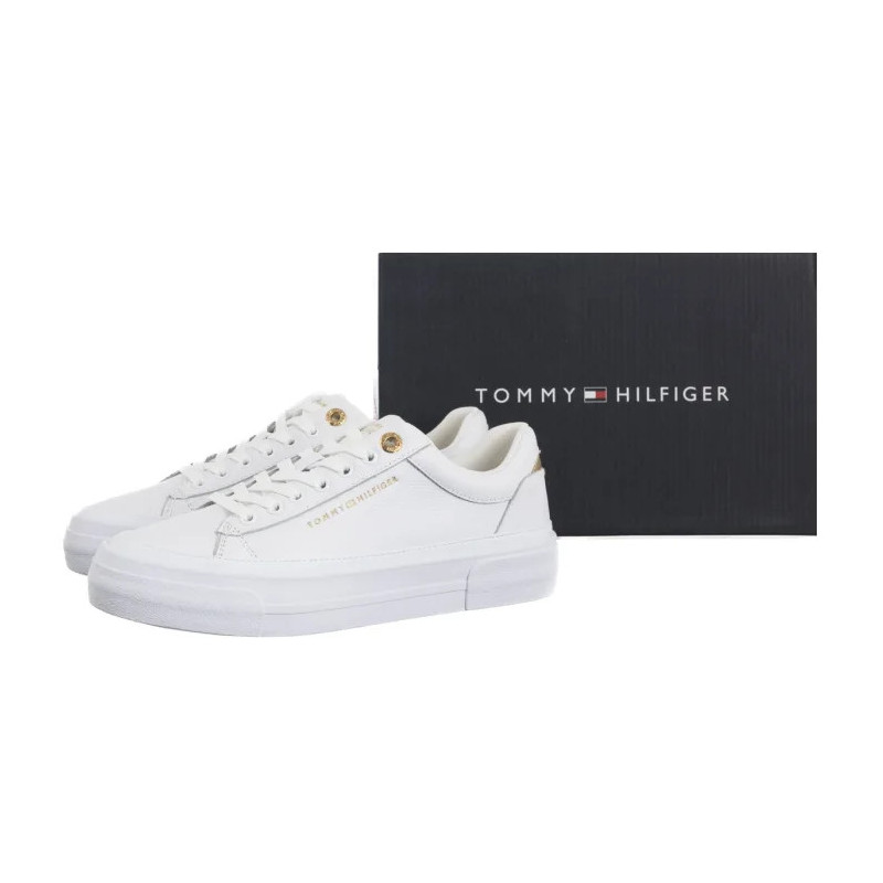 Tommy Hilfiger TH Foxing Platform Leather White FW0FW09018 YBS (TH1421-a) sportiniai bateliai