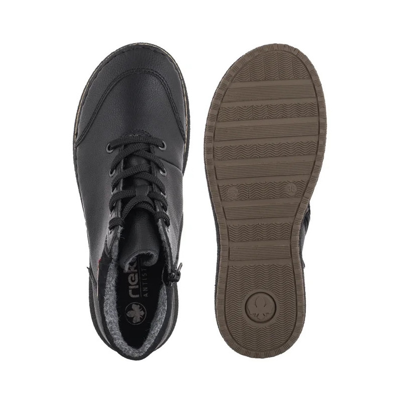 Rieker Czarne 50902-00 Black (RI323-a) kurpes