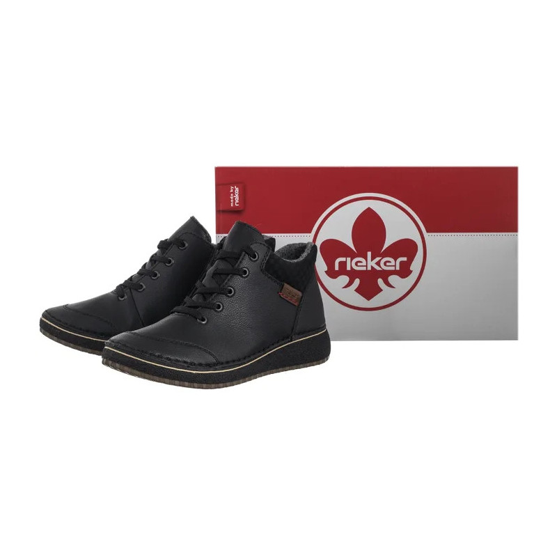 Rieker Czarne 50902-00 Black (RI323-a) kurpes
