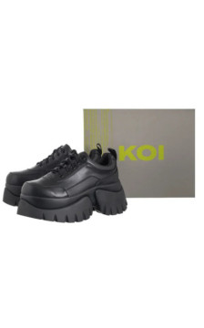 Koi Footwear Chronicles Vilun Platform Trainers Black KA00780458 (KO1-a) kingad