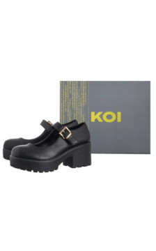 Koi Footwear Tira Mary Jane Shoes Black ND68BLK  (KO4-a) kingad