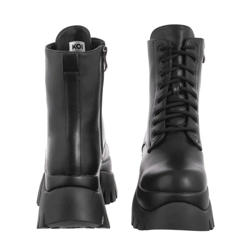 Koi Footwear Rancor Vilun Lace Up Boots Black KA00724374 (KO5-a) kingad