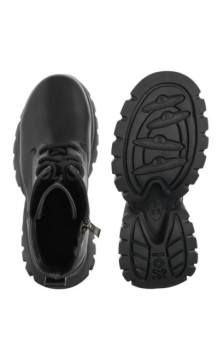 Koi Footwear Rancor Vilun Lace Up Boots Black KA00724374 (KO5-a) kingad