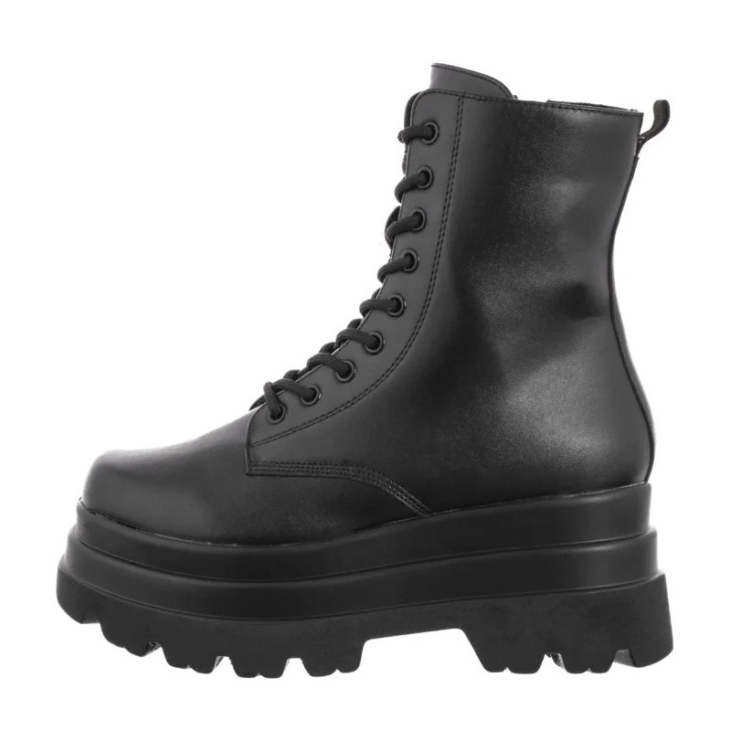 Koi Footwear Deathwatch Trident Platform Boots Black KA0061 (KO6-a) kingad
