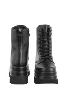 Koi Footwear Deathwatch Trident Platform Boots Black KA0061 (KO6-a) kurpes