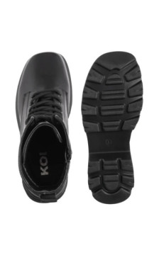 Koi Footwear Deathwatch Trident Platform Boots Black KA0061 (KO6-a) kurpes