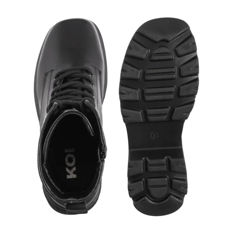 Koi Footwear Deathwatch Trident Platform Boots Black KA0061 (KO6-a) kingad