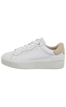 Tommy Hilfiger Chic Platform Cupsole Sneaker White/Soft Cream FW0FW09021 0K4 (TH1425-a) batai
