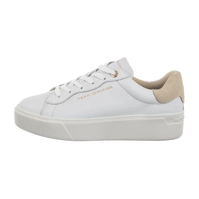 Tommy Hilfiger Chic Platform Cupsole Sneaker White/Soft Cream FW0FW09021 0K4 (TH1425-a) kurpes