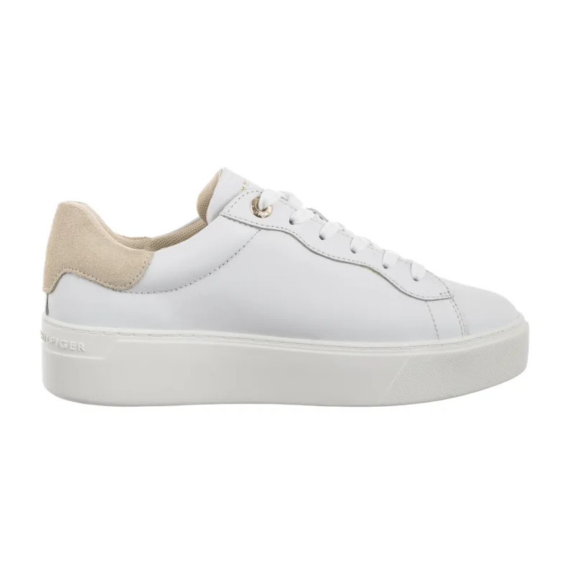 Tommy Hilfiger Chic Platform Cupsole Sneaker White/Soft Cream FW0FW09021 0K4 (TH1425-a) kurpes