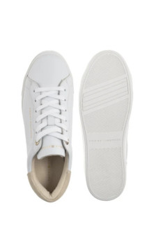 Tommy Hilfiger Chic Platform Cupsole Sneaker White/Soft Cream FW0FW09021 0K4 (TH1425-a) batai