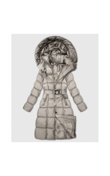 LONG JACKET WITH HOOD BLACK (PM7231) striukė