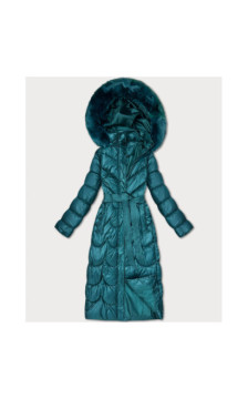LONG JACKET WITH HOOD BLACK (PM7231) striukė