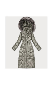 LONG JACKET WITH HOOD BLACK (PM7231) striukė