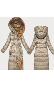 LONG JACKET WITH HOOD BLACK (PM7231) striukė