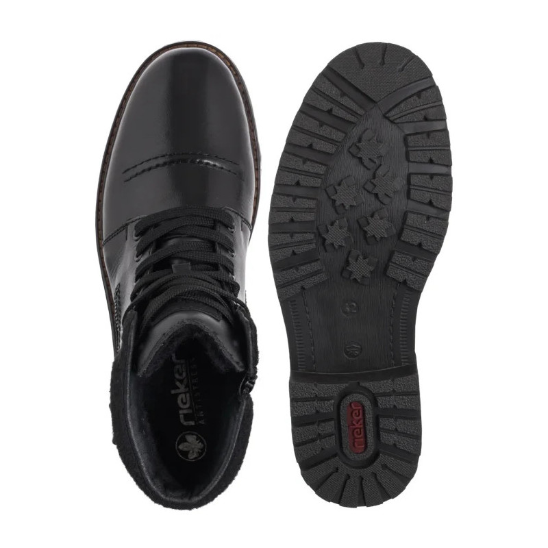 Rieker Czarne 32020-00 (RI346-a) žygio batai