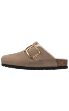 Birkenstock Boston Big Buckle Shearling Tabacco Brown 1030444 (BK343-a) Women's Shoes/Flip Flops