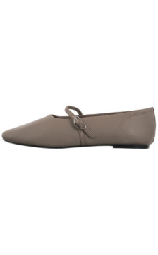 Calvin Klein Oblique Ballerina Mj Lth Hdw Desert Taupe HW0HW02847 PBO (CK718-a) ballerinas
