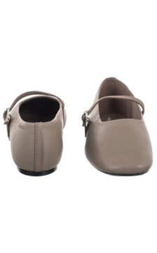 Calvin Klein Oblique Ballerina Mj Lth Hdw Desert Taupe HW0HW02847 PBO (CK718-a) ballerinas