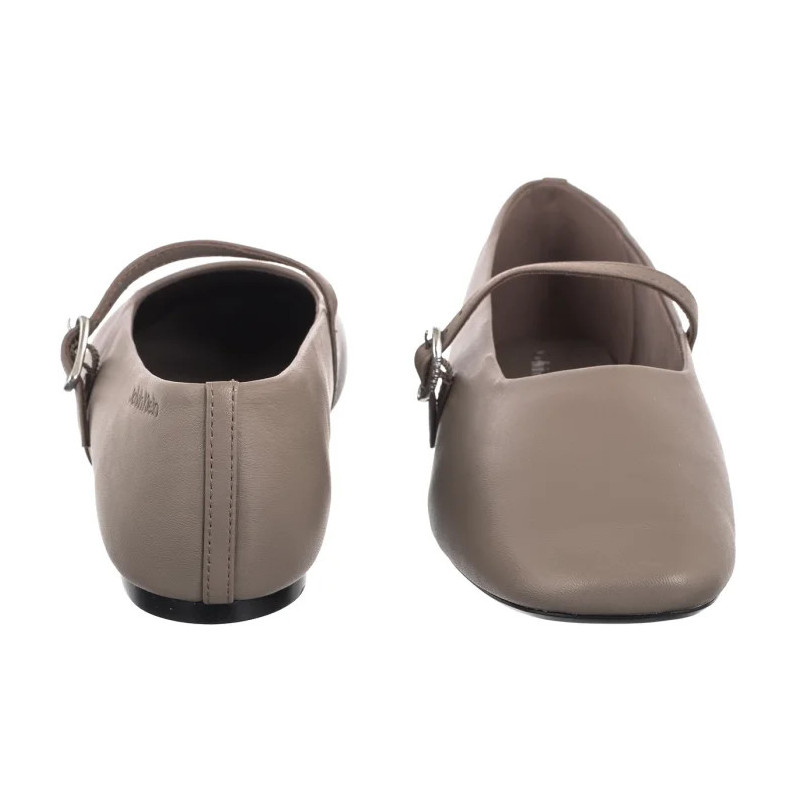 Calvin Klein Oblique Ballerina Mj Lth Hdw Desert Taupe HW0HW02847 PBO (CK718-a) baleriinid